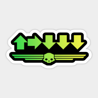 helldivers-500kg-bomb gradient Green colors Sticker